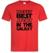 Мужская футболка Hockey best sport Красный Мужская футболка Hockey best sport Красный фото