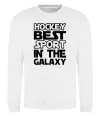 Свитшот Hockey best sport Белый фото