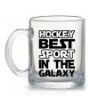 Чашка стеклянная Hockey best sport Прозрачный фото