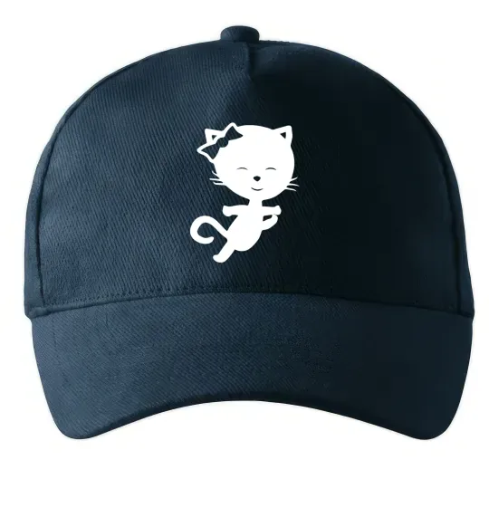 Кепка Stretching cat Темно-синій фото
