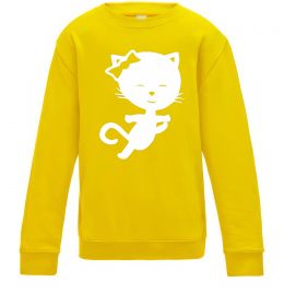 Детский Свитшот Stretching cat