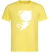 Чоловіча футболка Stretching cat Лимонний Чоловіча футболка Stretching cat Лимонний фото