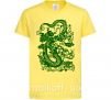 Дитяча футболка Дракон зеленый Лимонний фото