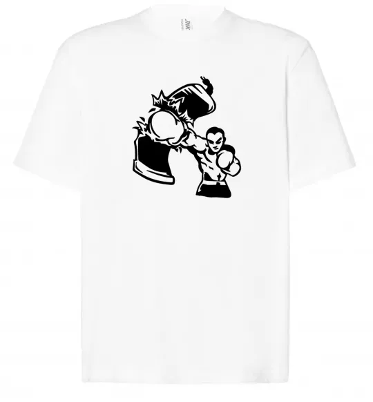 Футболка Оверсайз Розрив груші Білий фото