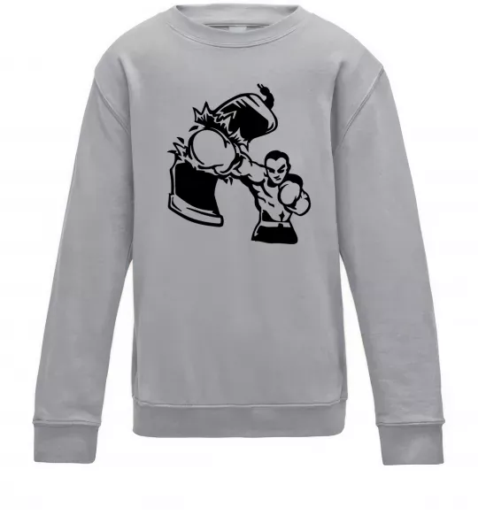 Дитячий світшот Розрив груші Сірий меланж фото