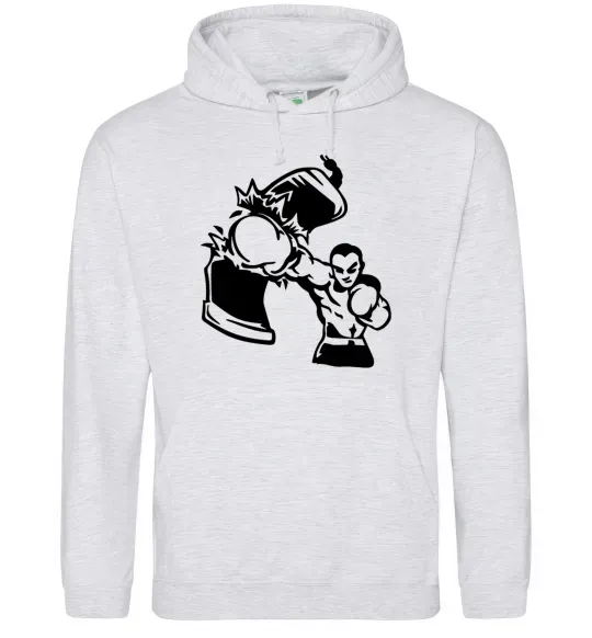 Жіноча толстовка (худі) Розрив груші Сірий меланж фото