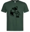Мужская футболка Розрив груші Темно-зеленый Мужская футболка Розрив груші Темно-зеленый фото
