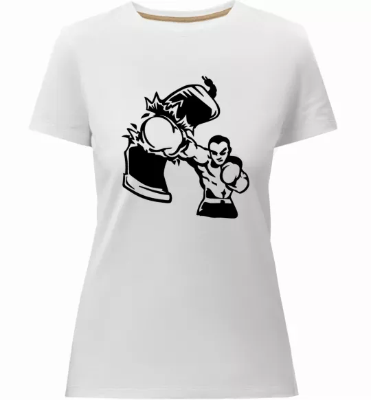 Женская премиум футболка Розрив груші Белый фото