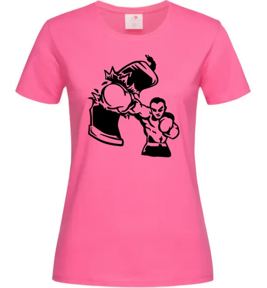 Женская футболка Розрив груші Ярко-розовый фото