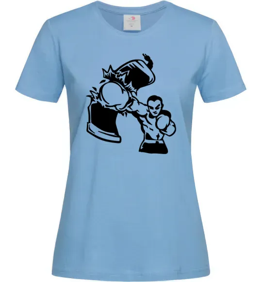 Женская футболка Розрив груші Голубой фото