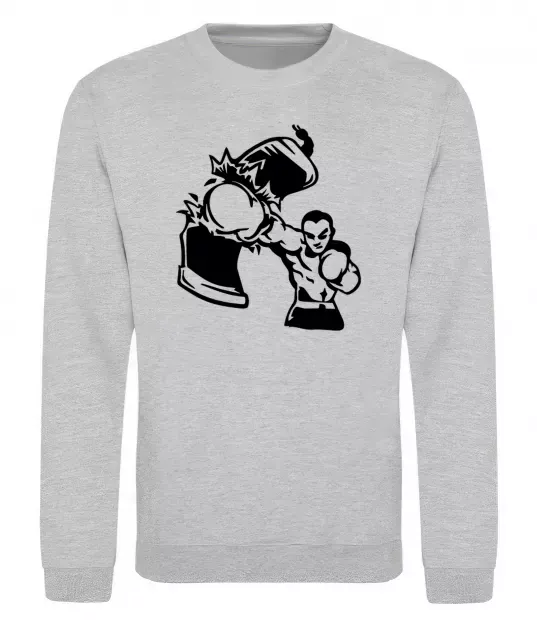 Свитшот Розрив груші Серый меланж фото