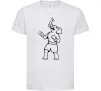 Детская футболка Слон боксер Белый Детская футболка Слон боксер Белый фото