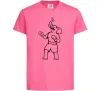 Детская футболка Слон боксер Ярко-розовый Детская футболка Слон боксер Ярко-розовый фото