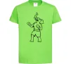 Детская футболка Слон боксер Лаймовый Детская футболка Слон боксер Лаймовый фото