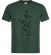 Чоловіча футболка Слон боксер Темно-зелений фото