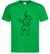 Чоловіча футболка Слон боксер Зелений фото