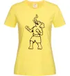 Жіноча футболка Слон боксер Лимонний Жіноча футболка Слон боксер Лимонний фото