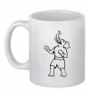 Чашка керамическая Слон боксер Белый Чашка керамическая Слон боксер Белый фото