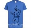 Детская футболка Слон боксер Ярко-синий фото