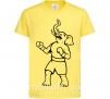 Детская футболка Слон боксер Лимонный фото