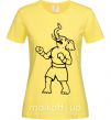 Жіноча футболка Слон боксер Лимонний фото