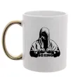 Чашка с цветной ручкой Boxing Золото фото
