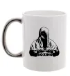 Чашка с цветной ручкой Boxing Серебро фото