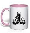 Чашка с цветной ручкой Boxing Нежно розовый фото