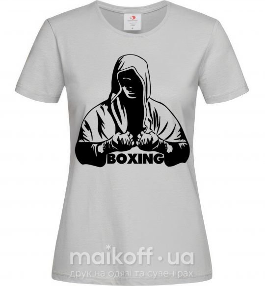Женская футболка Boxing Серый фото