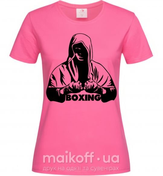 Жіноча футболка Boxing Яскраво-рожевий фото