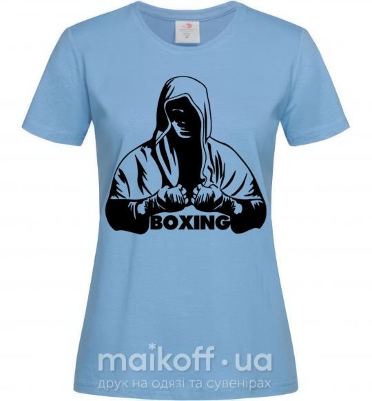 Жіноча футболка Boxing Блакитний фото