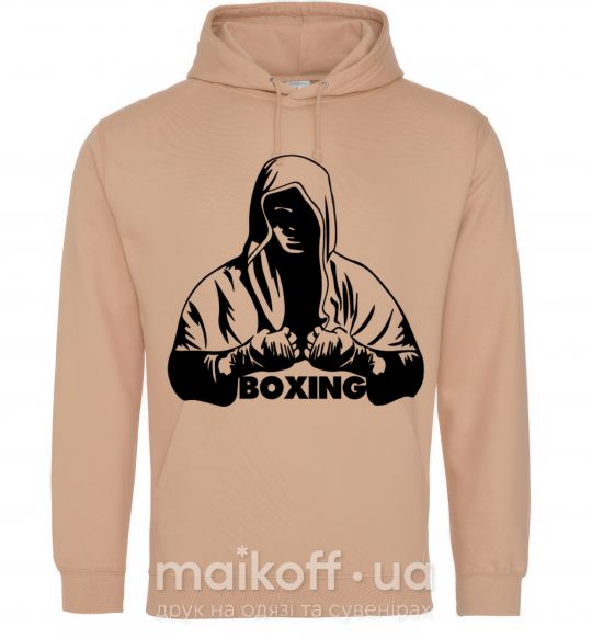 Чоловіча толстовка (худі) Boxing Пісочний фото