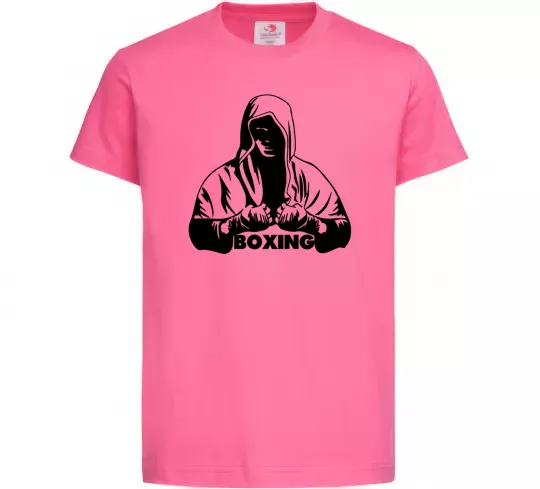 Дитяча футболка Boxing Яскраво-рожевий фото