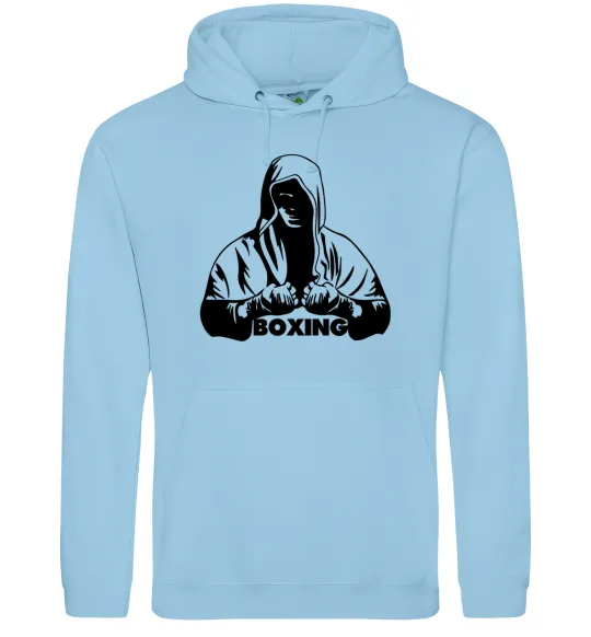 Чоловіча толстовка (худі) Boxing Блакитний фото