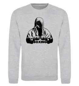 Світшот Boxing Сірий меланж фото
