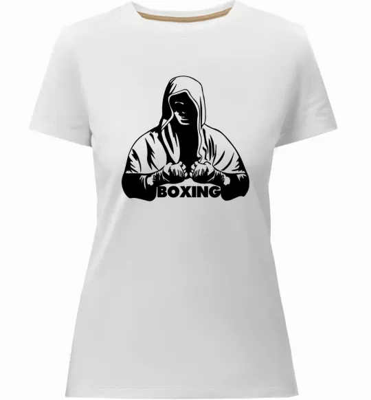 Женская премиум футболка Boxing Белый фото