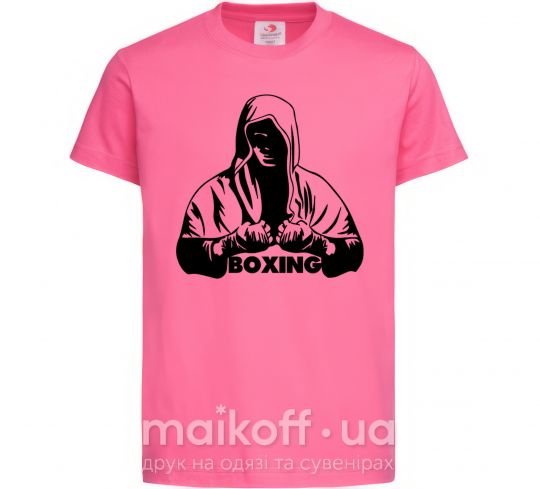 Дитяча футболка Boxing Яскраво-рожевий фото