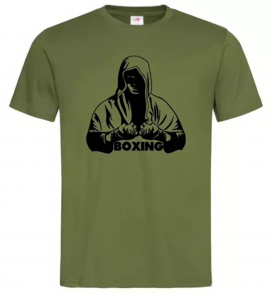Мужская футболка Boxing Оливковый фото