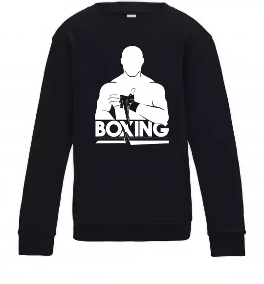 Детский Свитшот Boxing man Черный фото