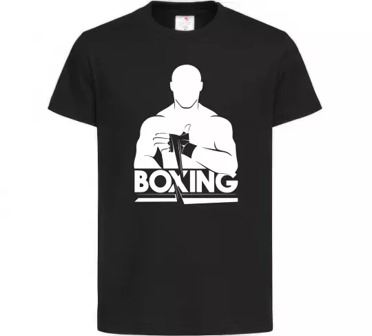Дитяча футболка Boxing man Чорний фото