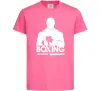 Дитяча футболка Boxing man Яскраво-рожевий фото