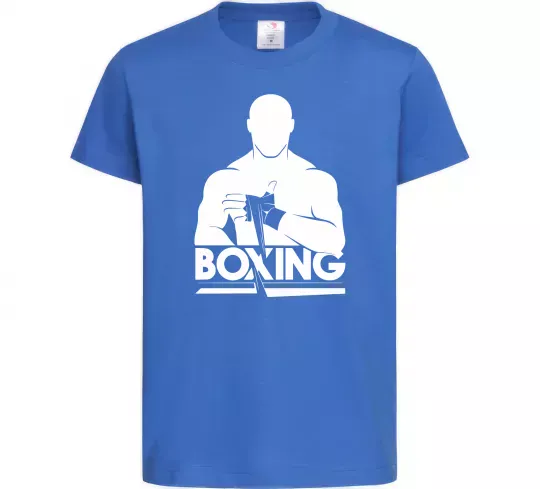 Дитяча футболка Boxing man Яскраво-синій фото