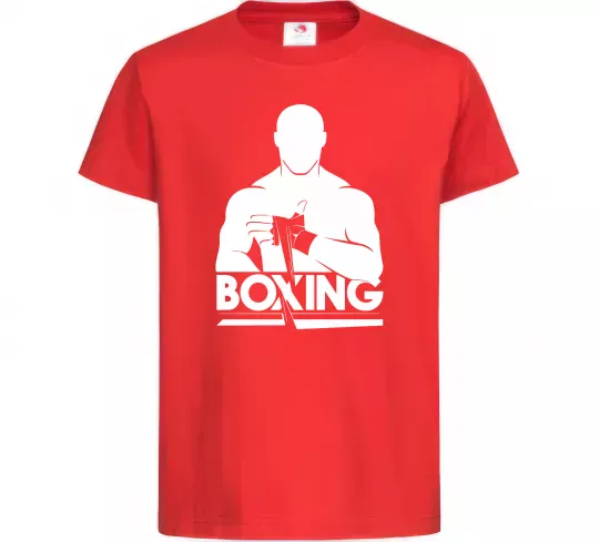 Дитяча футболка Boxing man Червоний фото