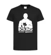 Детская футболка Boxing man Черный фото