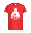 Детская футболка Boxing man Красный фото