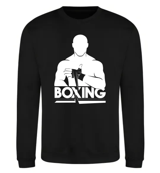 Свитшот Boxing man Черный фото