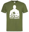 Мужская футболка Boxing man Оливковый Мужская футболка Boxing man Оливковый фото
