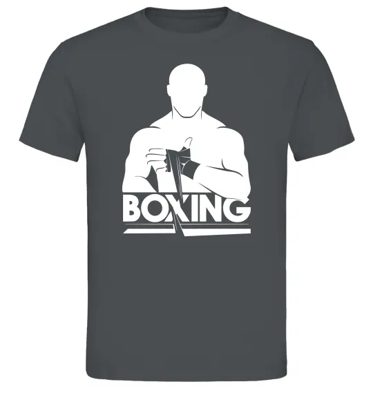Мужская футболка Boxing man Графит фото