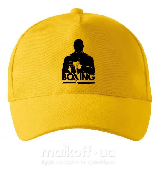 Кепка Boxing man Сонячно жовтий фото