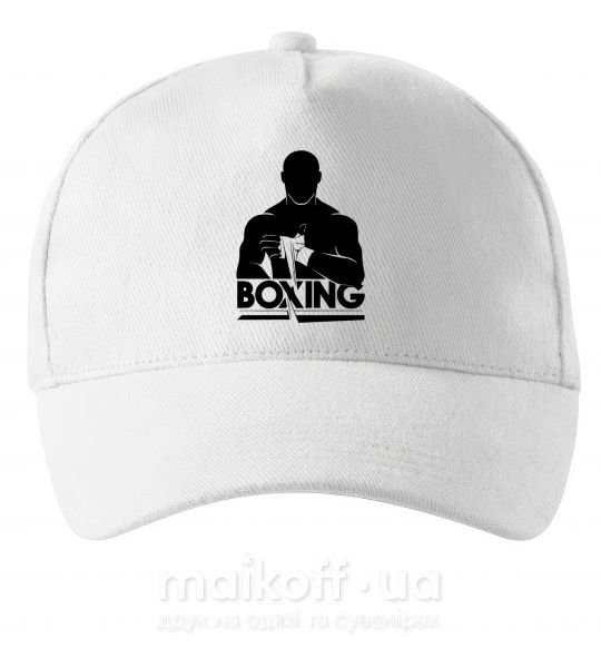 Кепка Boxing man Білий фото